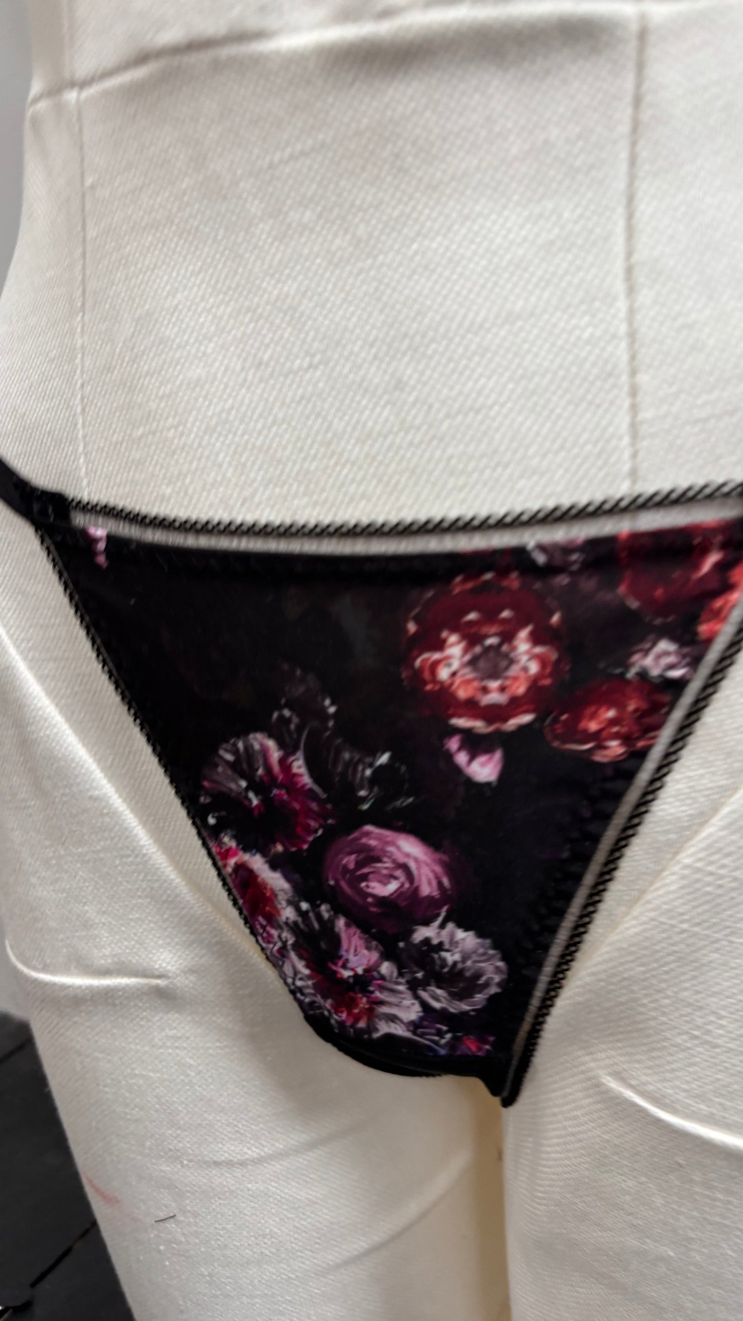 Dark Floral Lingerie Set